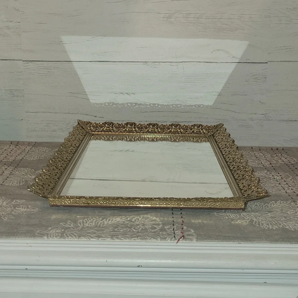 Vintage | Stunning Vanity Mirror Tray - Picture 11 of 12